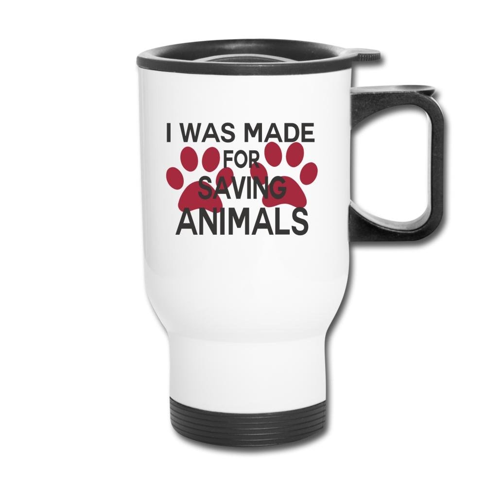 I Was Made for Saving Animals 14oz Veterinary Travel Mug