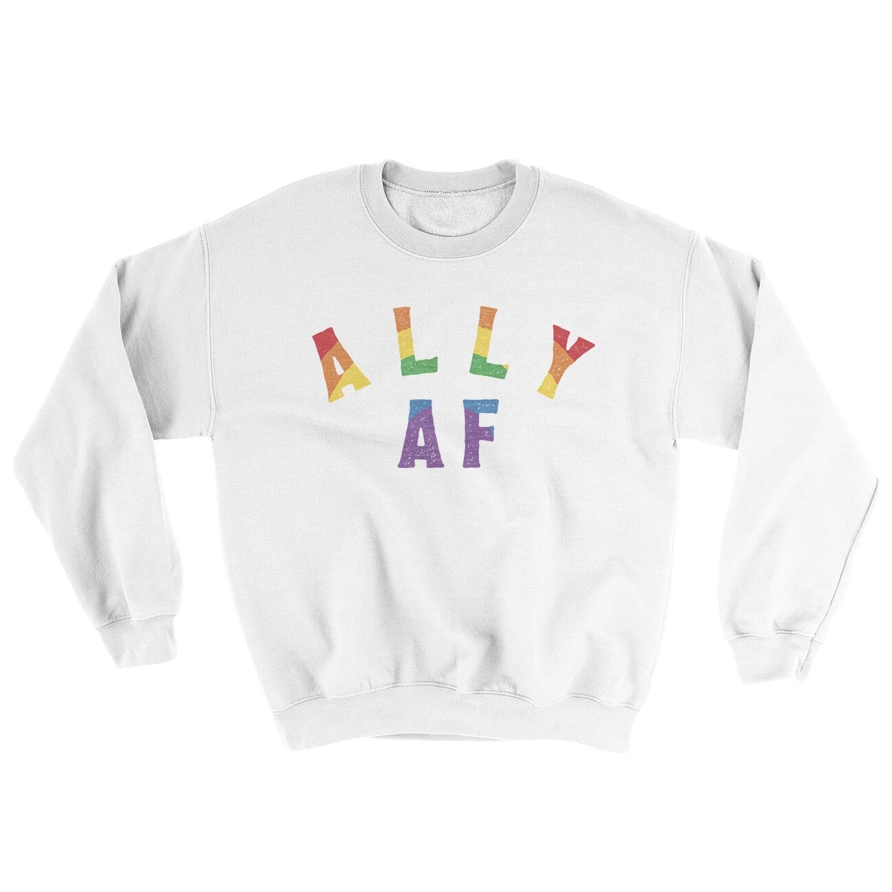 Ally Af Ugly Sweater Crewneck Sweatshirt - 50/50 Cotton Poly Blend