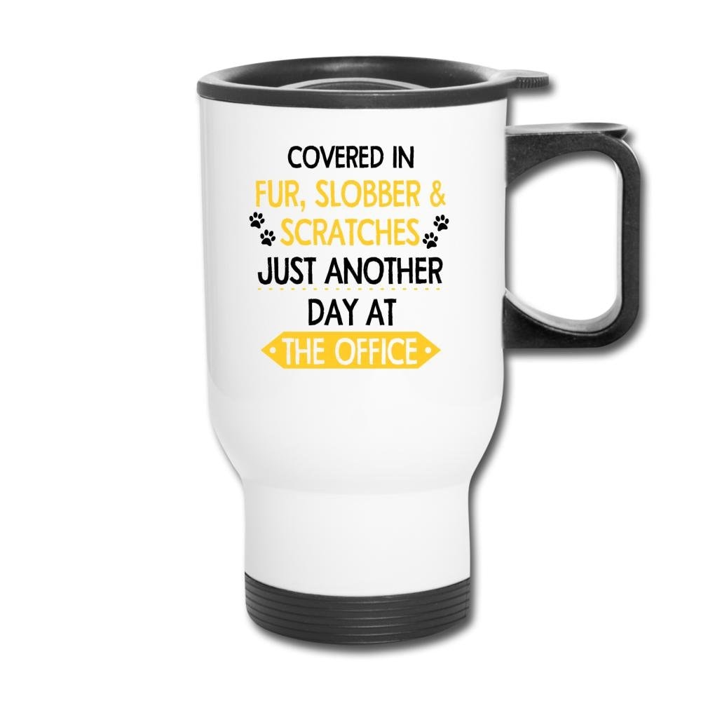 Veterinary Fur Slobber Scratches 14oz Stainless Steel Travel Mug